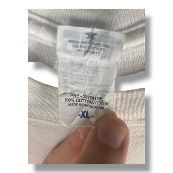 Vintage Anvil Graphic Biker T Shirt Size Men’s XL Ridin Hogs Chasin Chicks - Picture 3 of 5